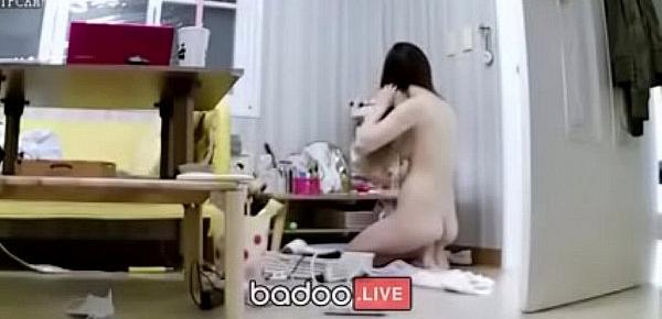  Asian girl after shower spied by Hidden Cam